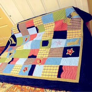 Pottery barn kids blanket cowboy